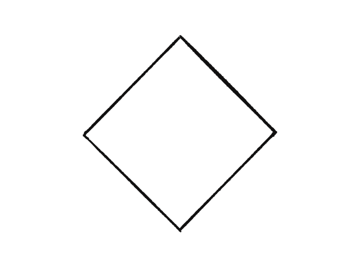 Figure 3.2: A square rotated by 45 degrees
